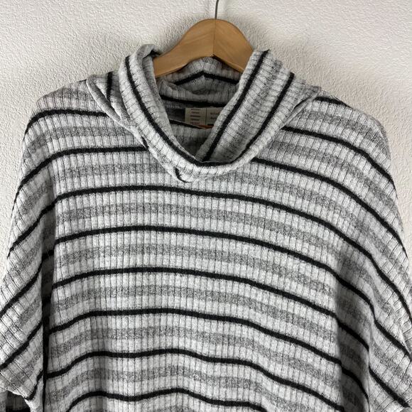 Anthropologie Saturday Sunday Pippa Hacci Top Womens Large Striped Cowl Neck - Picture 4 of 14